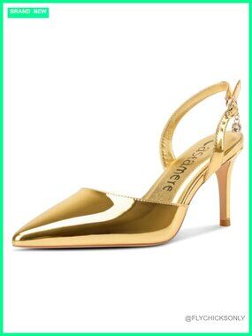 Slingback Stiletto Heels Pointed Toe Slip On Dress Pumps